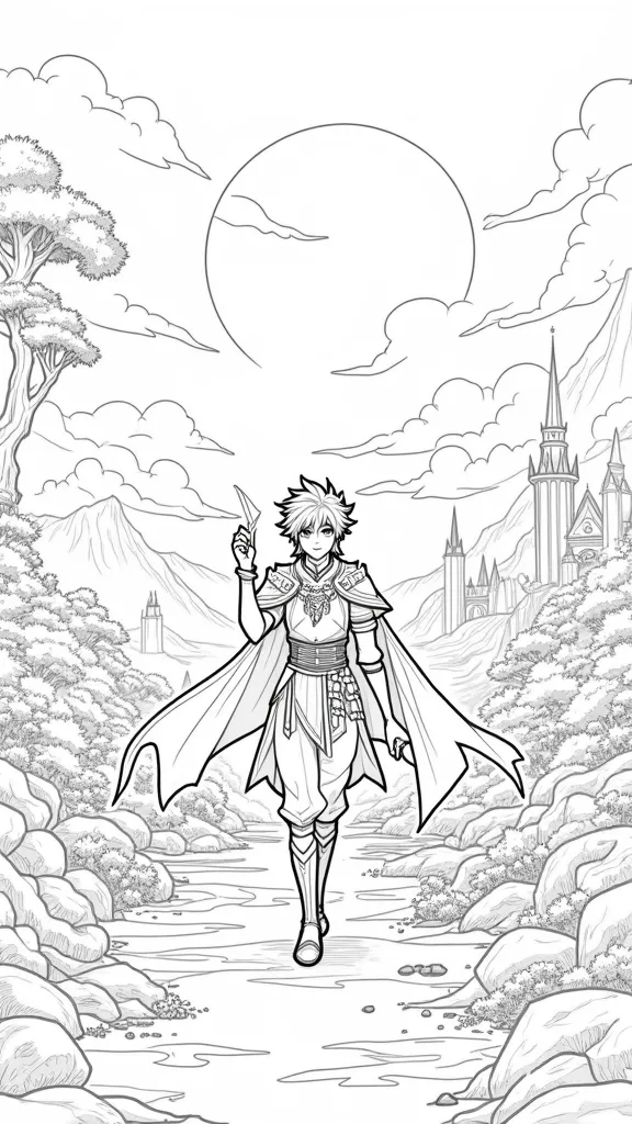 genshin impact coloring page